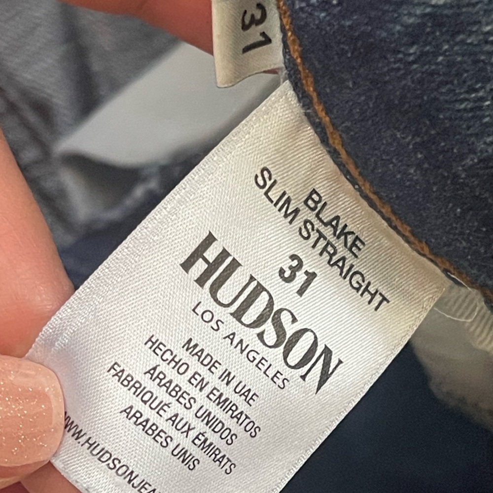 Hudson Jeans Blue Straight-Leg Classic - Picture 4 of 10